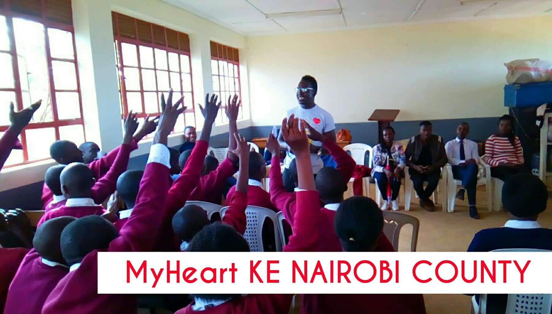 MYHEART KE NAIROBI COUNTY TOUR-OLYMPIC HIGH SCHOOL KIBERA P1 -HOW TO PREVENT HEART DISEASES IN SCHOOLS