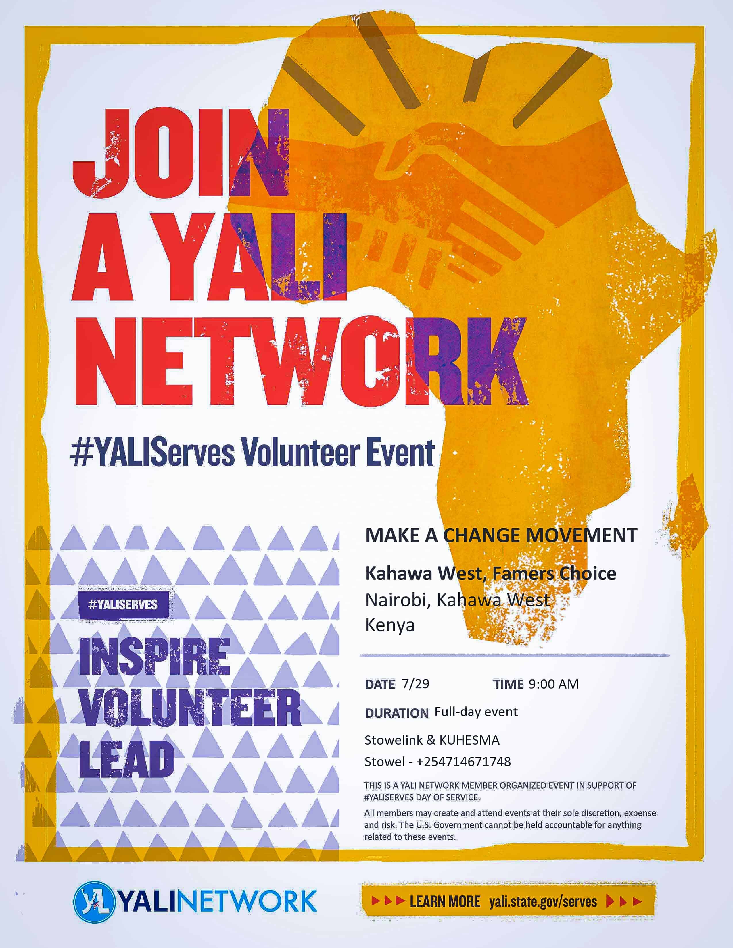 Stowelink in collaboration with KUHESMA organise a YALI serves event