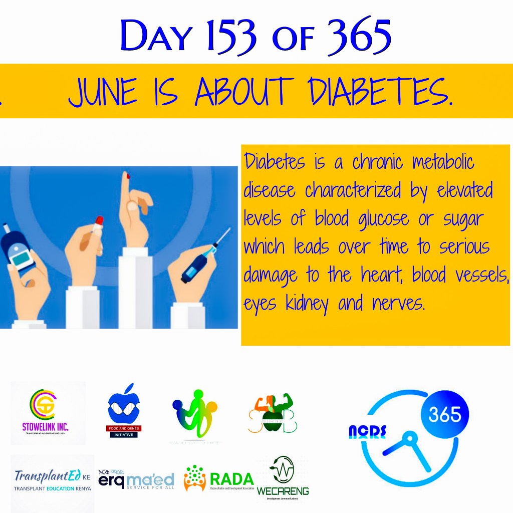 NCDS 365 DAY 153 TO DAY 160:INTRODUCTION TO&nbsp;DIABETES.