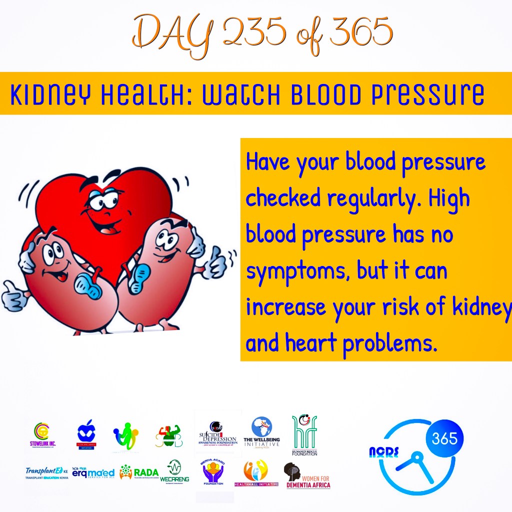 NCDs 365 DAY 235 – 241 KIDNEY&nbsp;CARE