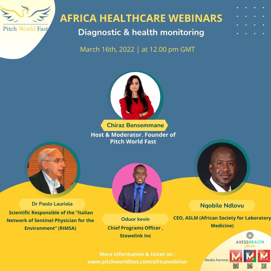 STOWELINK’S CPO SPEAKS AT THE AFRICA HEALTHCARE WEBINAR SERIES ON DIAGNOSTICS & HEALTH MONITORING