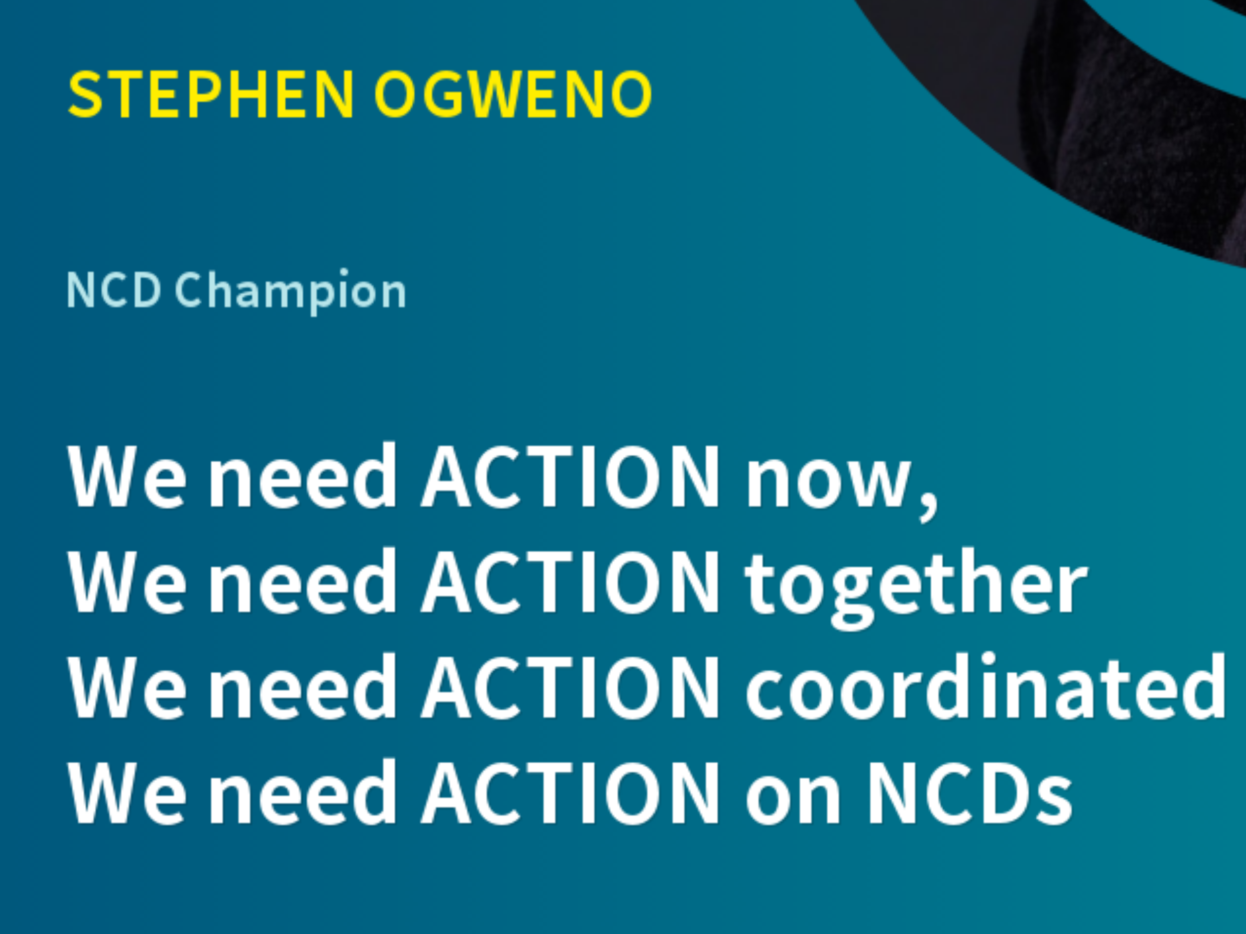 STOWELINK JOINS THE GLOBAL NCD ALLIANCE TO COMMEMORATE THE GLOBAL WEEK OF ACTION ON NON-COMMUNICABLE DISEASES.